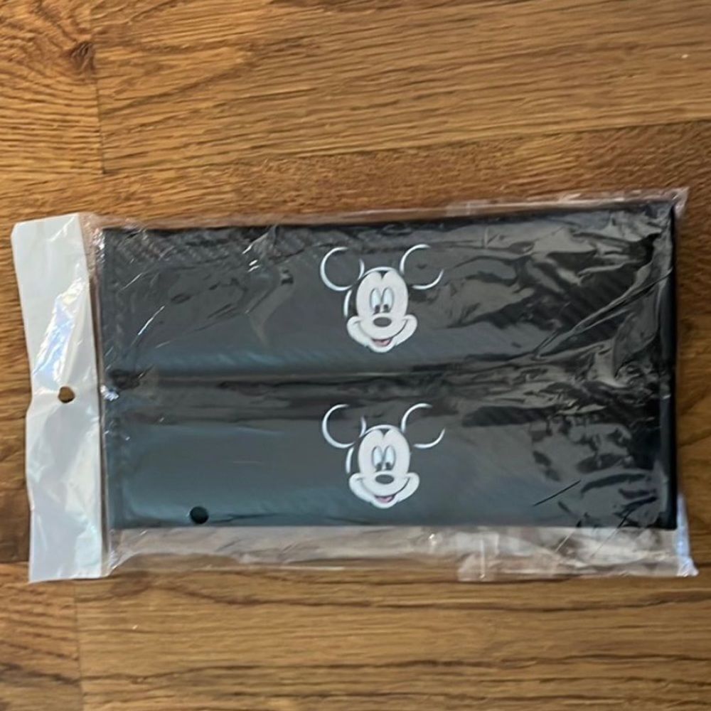 Disney Mickey Mouse car seat belt covers set of 2 NWT